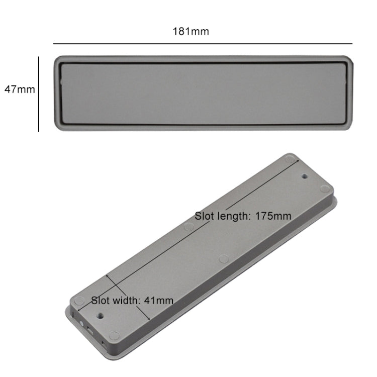 Simple Wardrobe Slotted Scrub Handle Concealed Recessed Drawer Invisible Handle, Hole Distance:160mm, 160mm