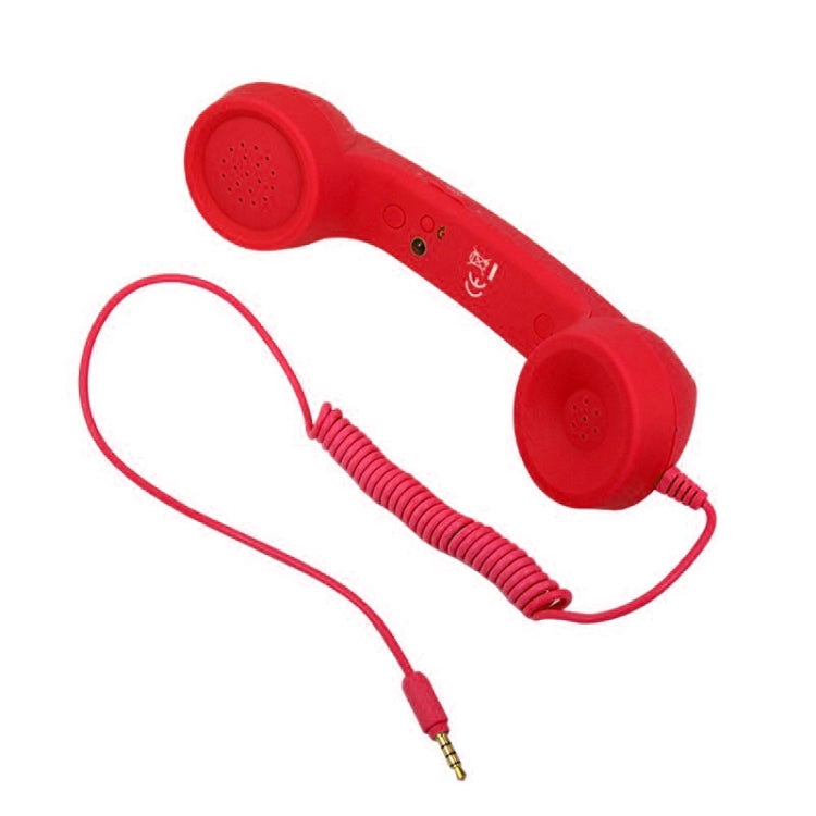 3.5mm Plug Mic Retro Telephone Anti-radiation Cell Phone Handset Receiver