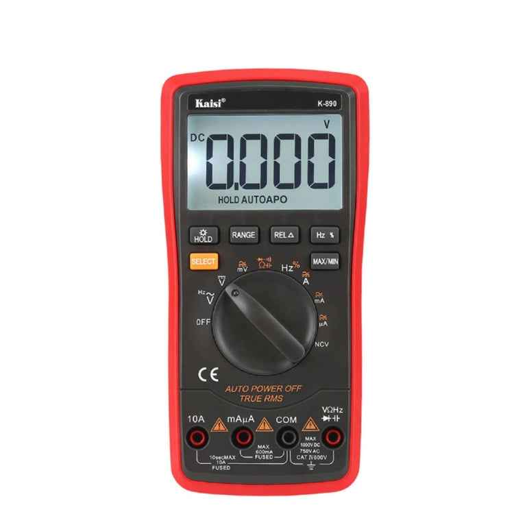 Kaisi K-890 Professional LCD Digital Multimeter Electrical Handheld Digital Multimeter Tester