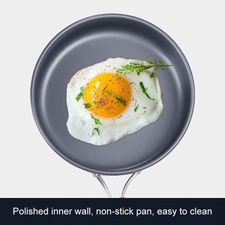 Hewolf 1692 Outdoor Camping Tableware Pots Cookwear Set for 2-3 Person