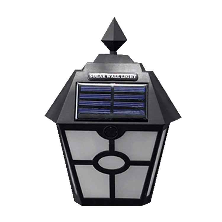 Solar Retro Hexagonal LED Wall Lamp Outdoor Light Sensor Control Landscape Light