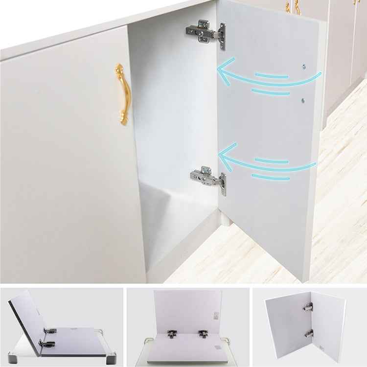 2 PCS Stainless Steel Hydraulic Hinge Copper Rod Hydraulic Buffer Hinge, 781 Straight Arm