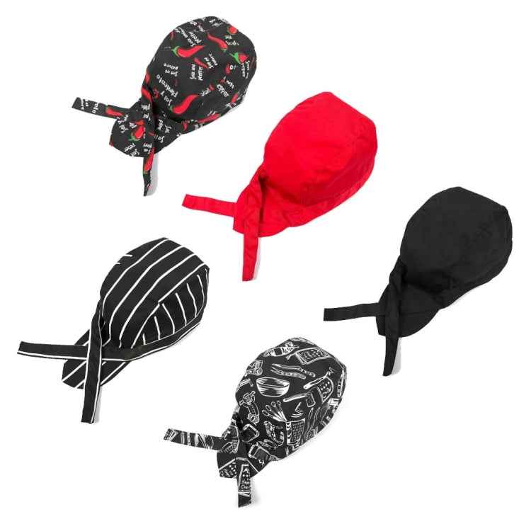 Simple Style Unisex Chef Waiter Work Cap Pirate Hat Turban Cap