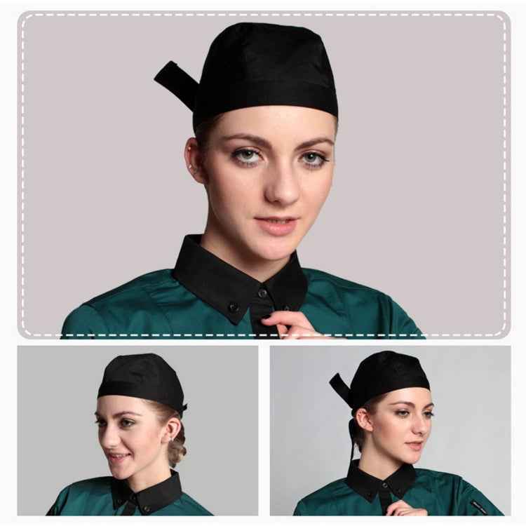 Simple Style Unisex Chef Waiter Work Cap Pirate Hat Turban Cap