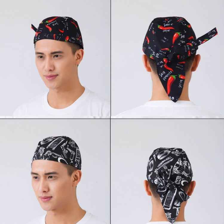 Simple Style Unisex Chef Waiter Work Cap Pirate Hat Turban Cap