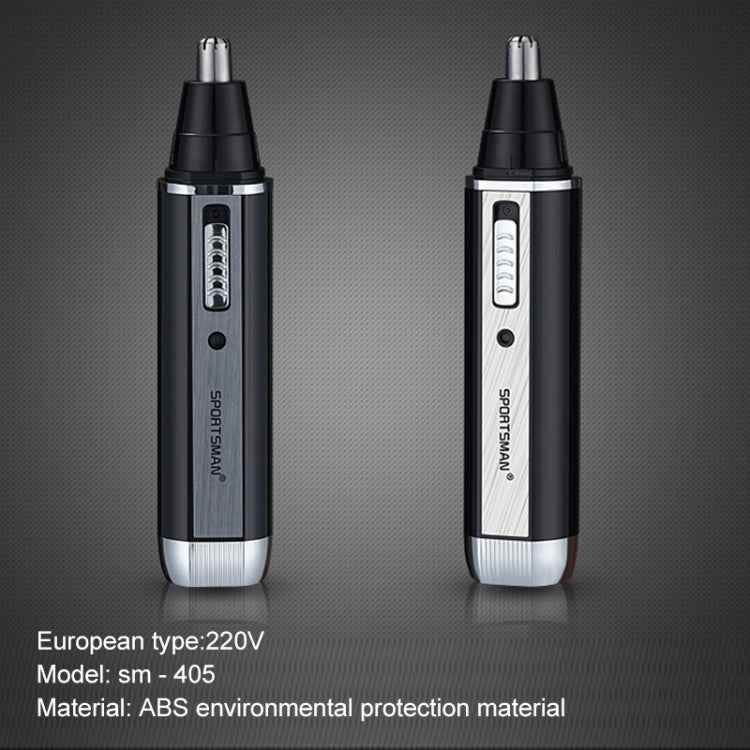 SPORTSMAN Four-in-one Rechargeable Ear Nose Trimmer Electric Shaver Beard Face Eyebrows Hair Trimmer For Men, EU Plug(Black, 220V)