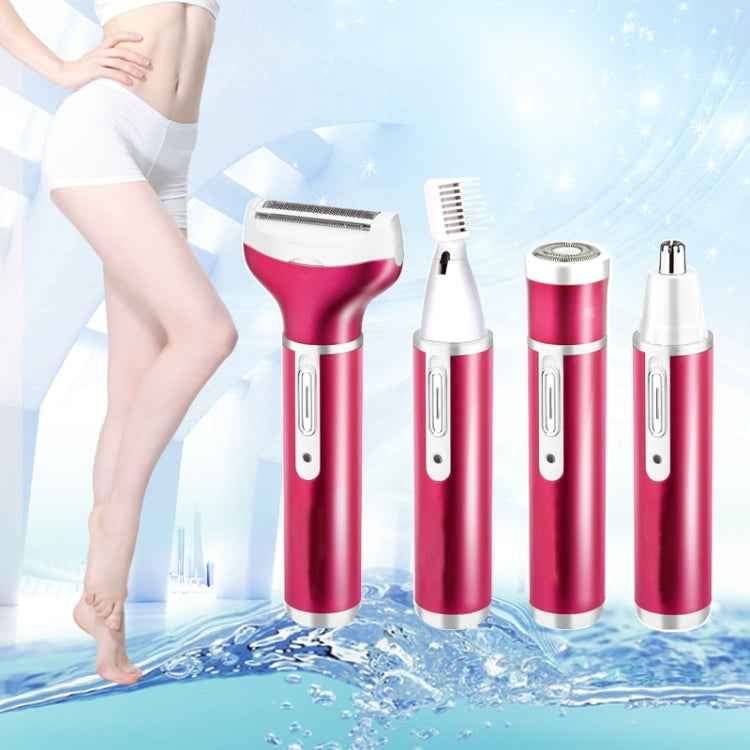 4 In 1 USB Rechargeable Vibrissa Eyebrows Trimmer Body Hair Denuding Machine Set with USB Cable