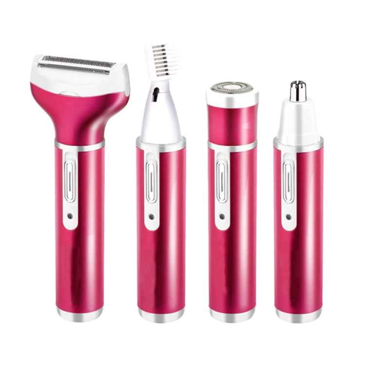 4 In 1 USB Rechargeable Vibrissa Eyebrows Trimmer Body Hair Denuding Machine Set with USB Cable
