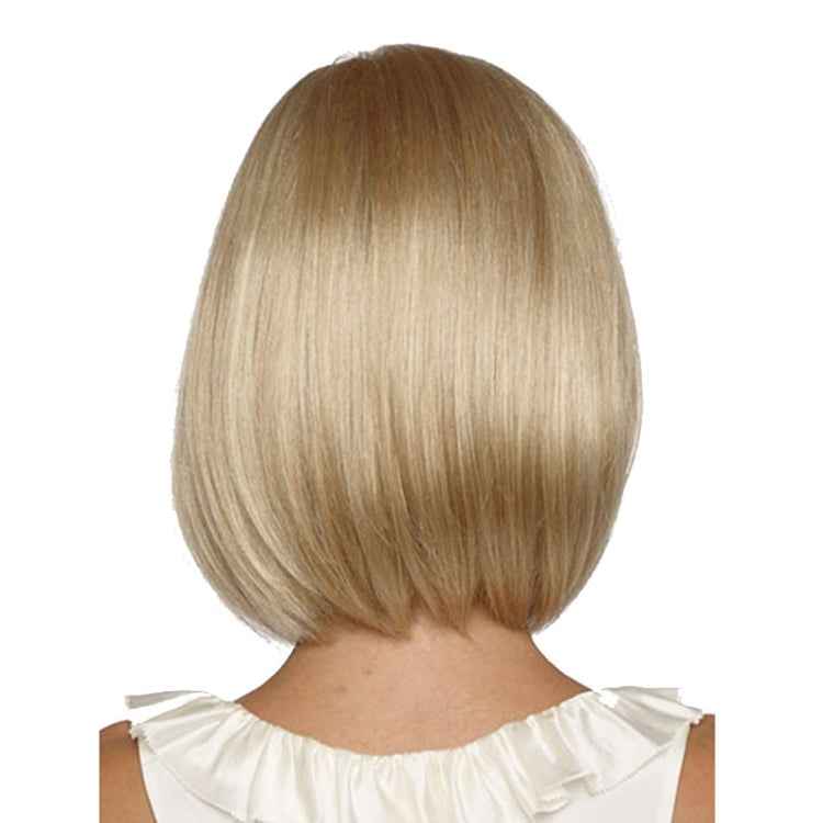 Short Straight Hair Bob Haircut Wig Chemical Fiber Hair Headgear for Women