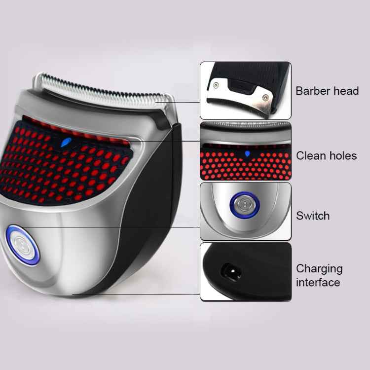 HJ-2018 Men Electric Shaver Fader Self-help Hair Clipper with Spare Cutter Head, Standard Version, CN Plug