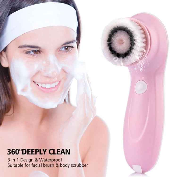 3 in 1 USB Charging Electronic Cleaning Face Beauty Instrument Pores Nose Blackhead Facial Cleansing Brush