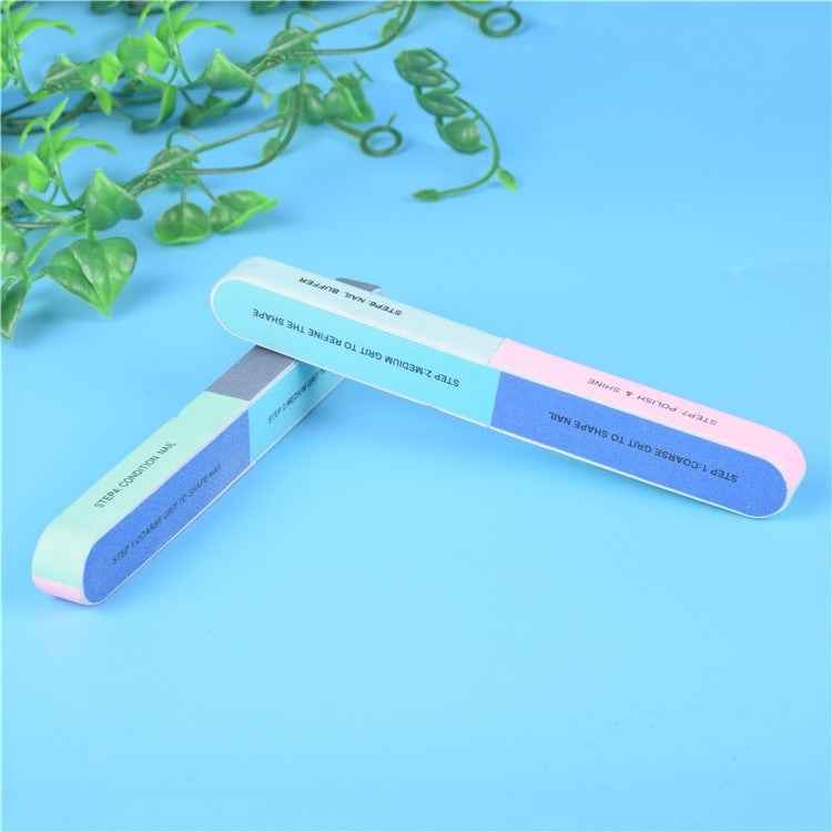 10pcs Seven Sided Polishing Bar Nail File Buffers Polisher for Fingernails and Toenails