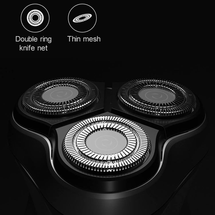 Original Xiaomi ENCHEN Water Proof Triple Rotary Double Ring Blade Shaving Head Electric Rechargeable Shaver For Men