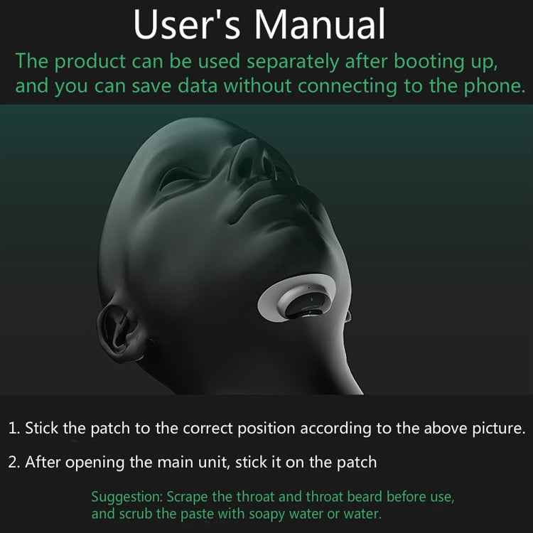 Adult Home Smart Throat Anti-snoring Device Sleep Stickers