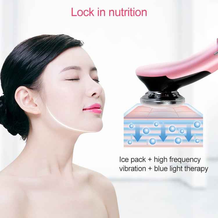 BLK-D818 Facial Beauty Instrument Hot and Cold Color Skin Rejuvenation Instrument EMS Micro Current Beauty Introduction Instrument