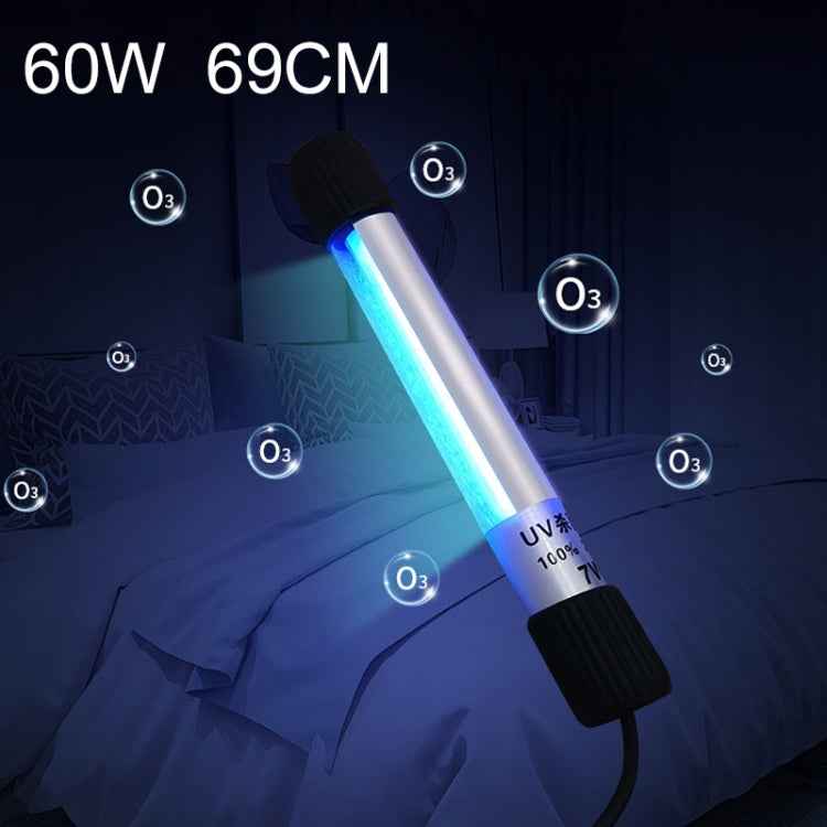 60W 69cm Length Ozone UV Strong Light Disinfection Portable Anti-virus Sterilization Lamp Bar Strip, CN Plug