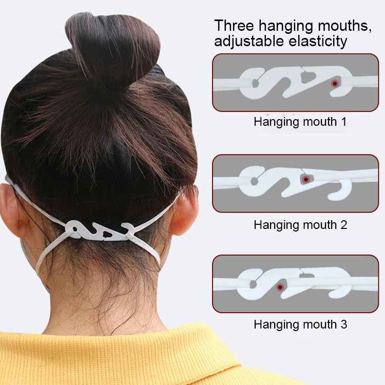 10 PCS Extension Adjustable Anti-Slip S Hook Ear Loops Retainer for Face Mask