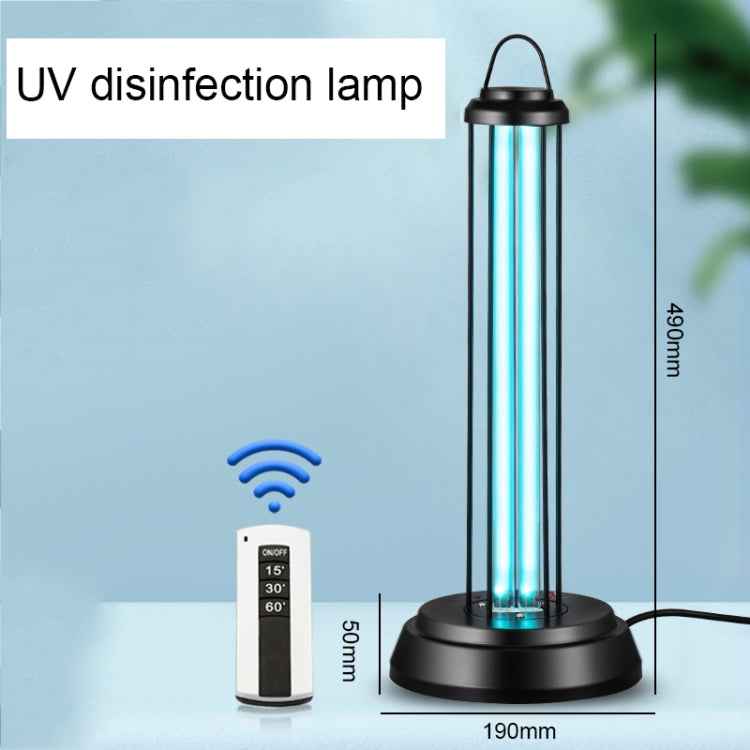38W Desktop UV Light Lamp Disinfection Anti-virus Sterilization Lamp Bar Strip with Remote Control, 3 Pin CN Plug