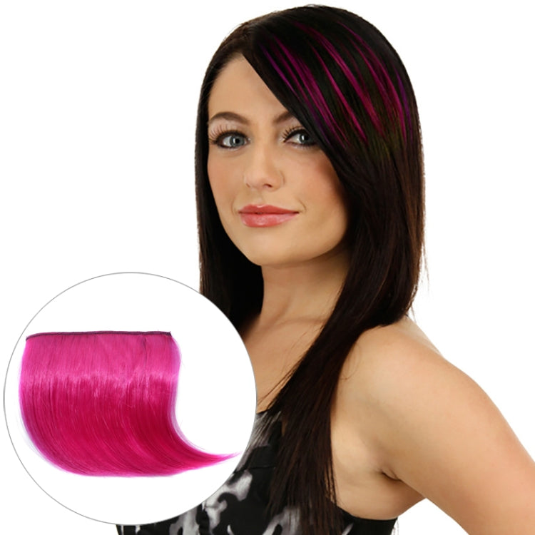 Color Gradient Invisible Seamless Hair Extension Wig Piece Straight Hair Piece Color Bangs Hair Piece