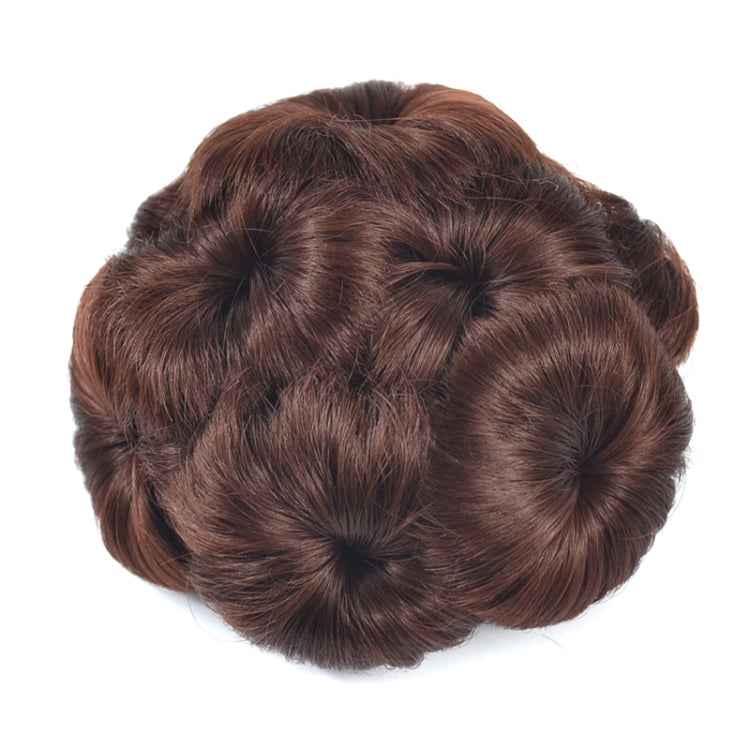 Wig Ball Head Flower Hairpin Hair Bag Wig Headband for Bride