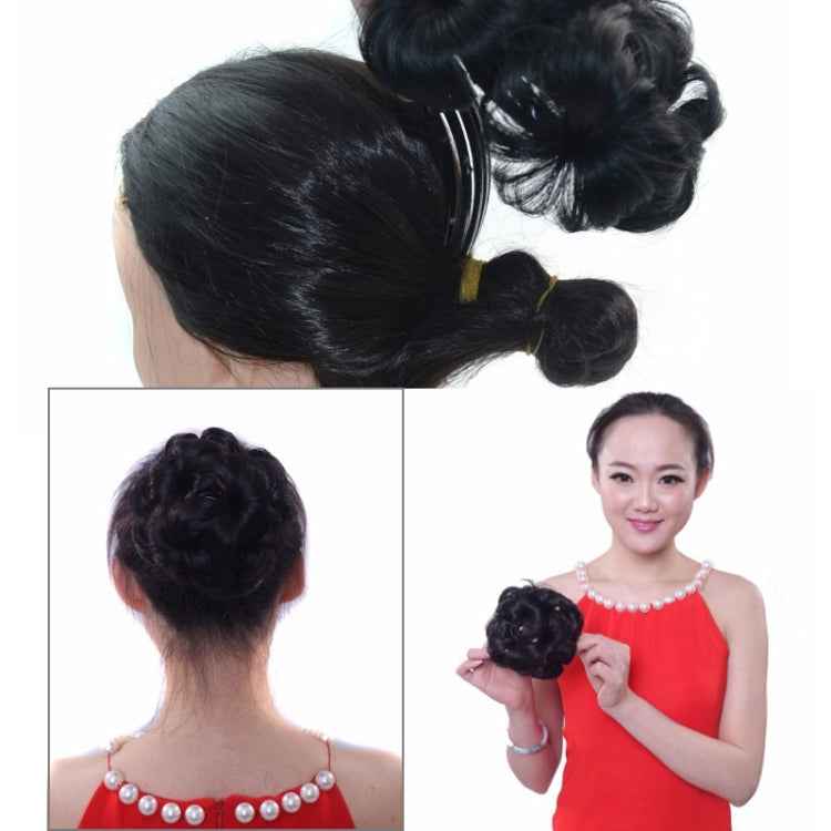 Wig Ball Head Flower Hairpin Hair Bag Wig Headband for Bride