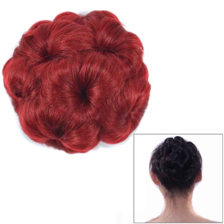 Wig Ball Head Flower Hairpin Hair Bag Wig Headband for Bride