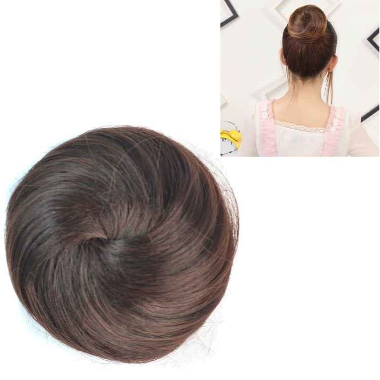 Wig Bun Flower Shape Hair Package Hair Disk(Chestnut)