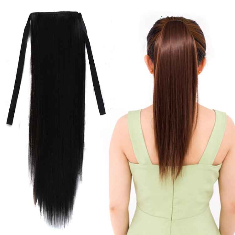 Natural Long Straight Hair Ponytail Bandage-style Wig Ponytail for Women,Length: 45cm, 45cm
