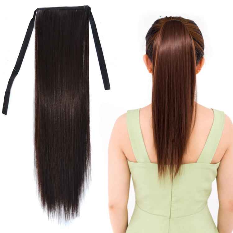 Natural Long Straight Hair Ponytail Bandage-style Wig Ponytail for Women,Length: 45cm, 45cm