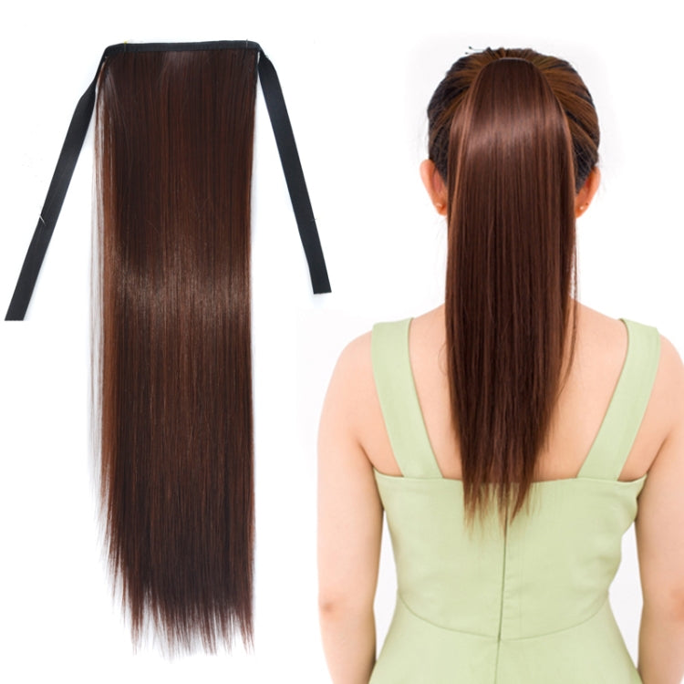 Natural Long Straight Hair Ponytail Bandage-style Wig Ponytail for Women,Length: 45cm, 45cm