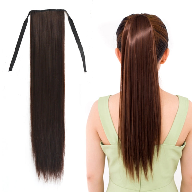 Natural Long Straight Hair Ponytail Bandage-style Wig Ponytail for Women,Length: 60cm, 60cm