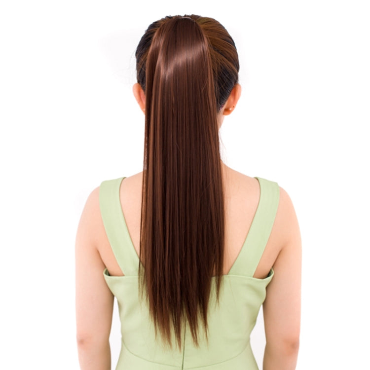 Natural Long Straight Hair Ponytail Bandage-style Wig Ponytail for Women,Length: 60cm