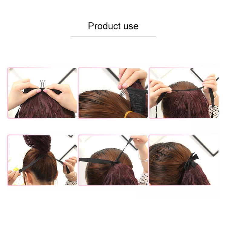 Natural Long Straight Hair Ponytail Bandage-style Wig Ponytail for Women,Length: 60cm