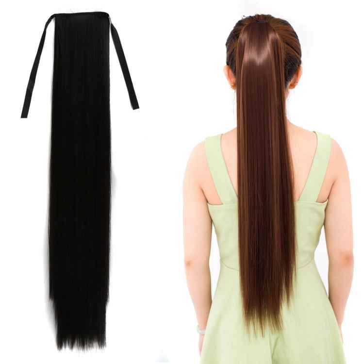 Natural Long Straight Hair Ponytail Bandage-style Wig Ponytail for Women,Length: 75cm, 75cm