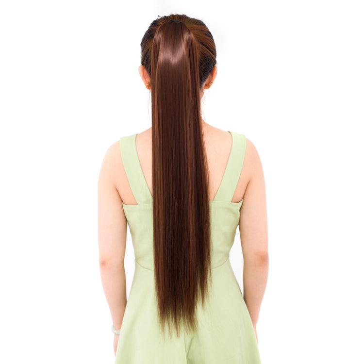 Natural Long Straight Hair Ponytail Bandage-style Wig Ponytail for Women,Length: 75cm, 75cm