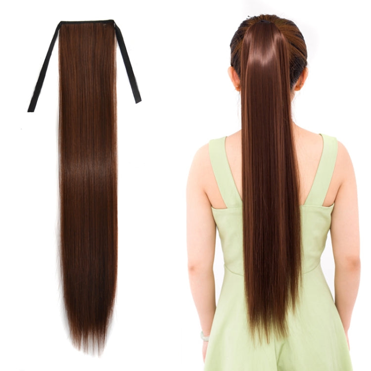 Natural Long Straight Hair Ponytail Bandage-style Wig Ponytail for Women,Length: 75cm, 75cm