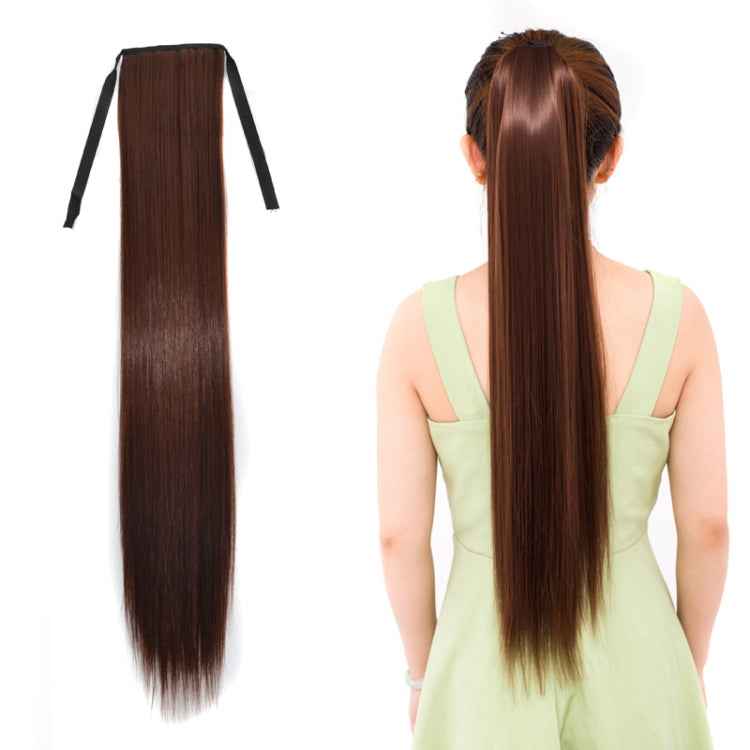 Natural Long Straight Hair Ponytail Bandage-style Wig Ponytail for Women,Length: 75cm, 75cm