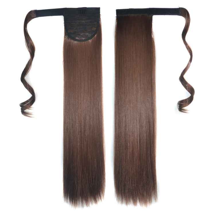 6# Invisible Seamless Bandage-style Wig Long Straight Hair Wig Ponytail