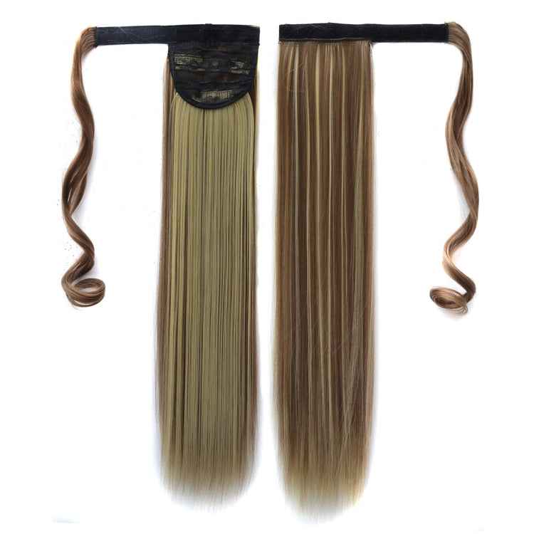 18H613# Invisible Seamless Bandage-style Wig Long Straight Hair Wig Ponytail