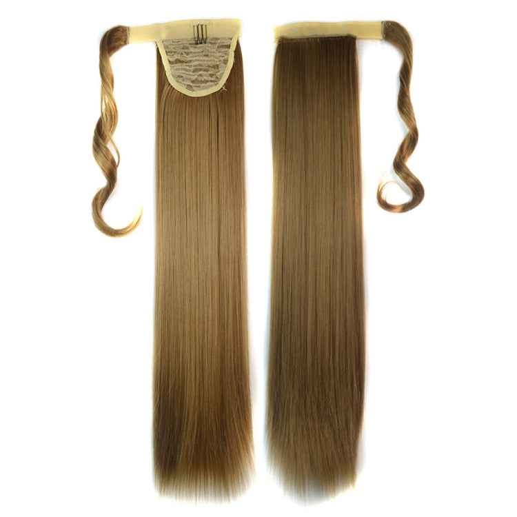 18M22# Invisible Seamless Bandage-style Wig Long Straight Hair Wig Ponytail