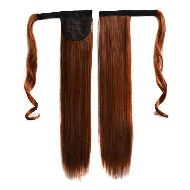 30# Invisible Seamless Bandage-style Wig Long Straight Hair Wig Ponytail