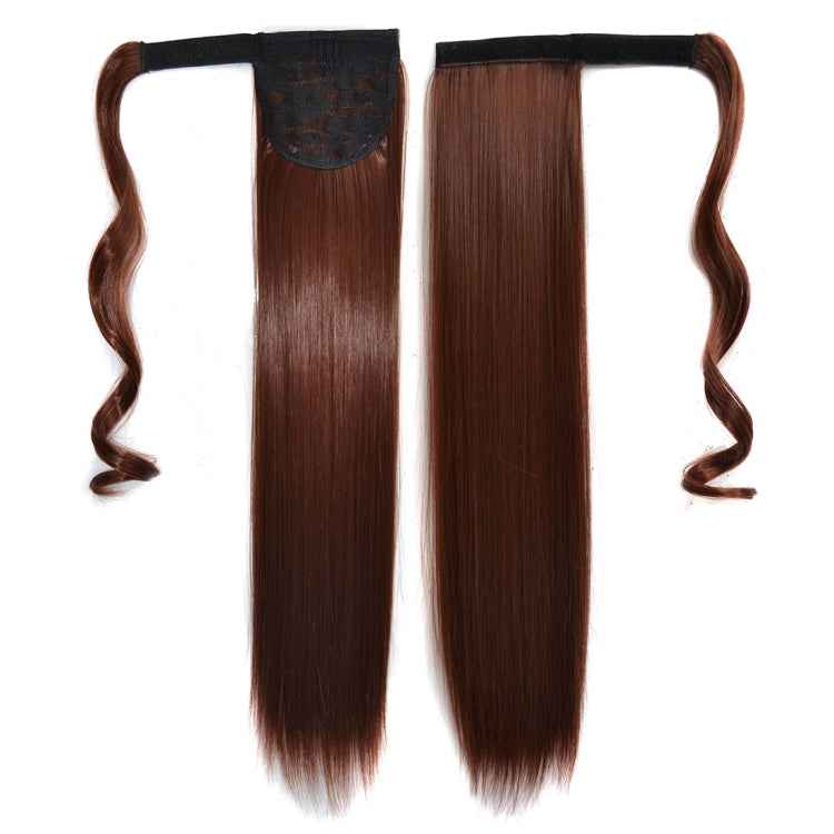33# Invisible Seamless Bandage-style Wig Long Straight Hair Wig Ponytail