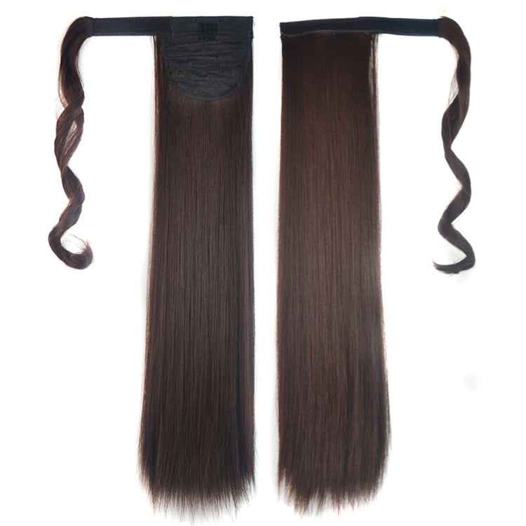 2M33# Invisible Seamless Bandage-style Wig Long Straight Hair Wig Ponytail