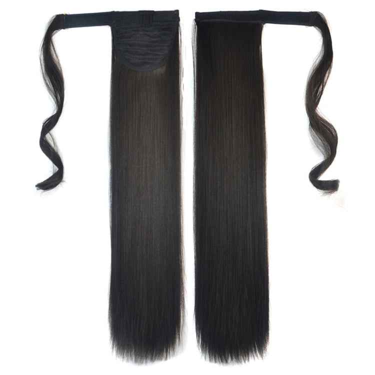 4# Invisible Seamless Bandage-style Wig Long Straight Hair Wig Ponytail