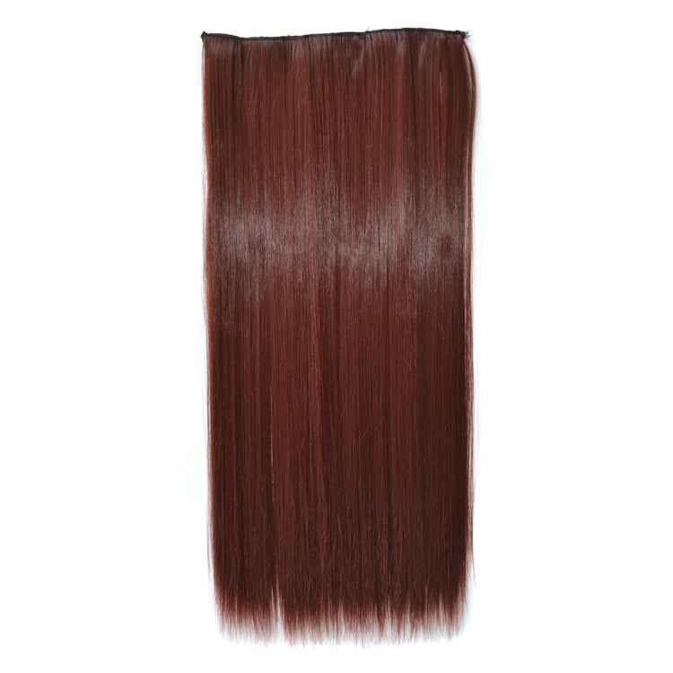 33M35# One-piece Seamless Five-clip Wig Long Straight Wig Piece