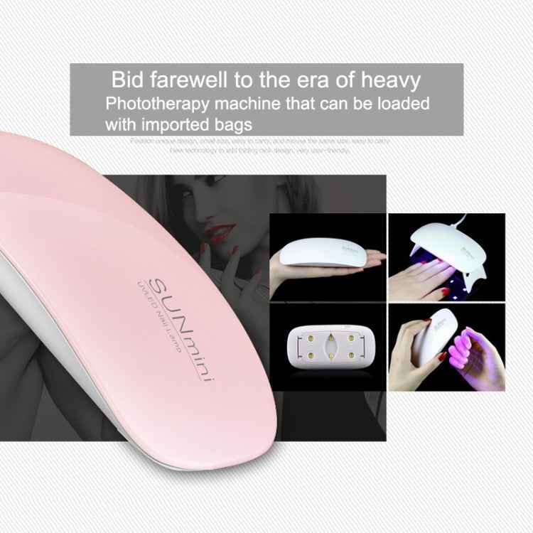 SUN mini 2 6W UV + LED USB Nail Lamp Fingernail Gel Curing Dryer