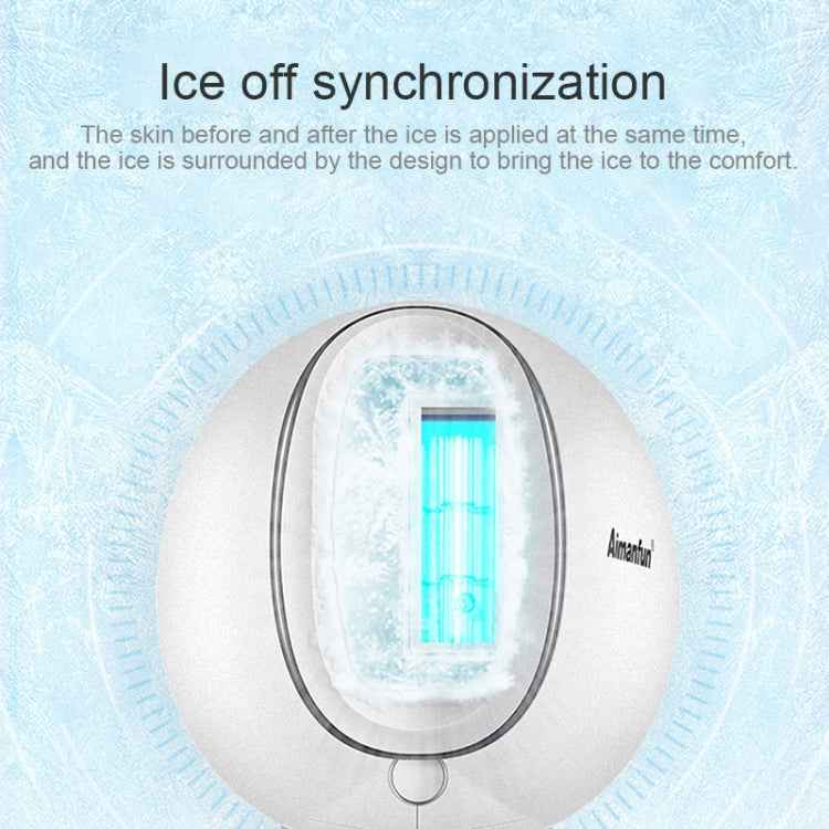 Household Portable Electric Ice Feel Laser Hair Removal Instrument with LCD Screen, EU Plug