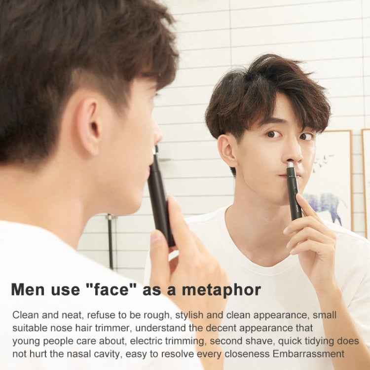 Original Xiaomi Youpin ShowSee DC 1.5V 2W Portable Waterproof Safe Electric Nose Hair Trimmer Shave Blade