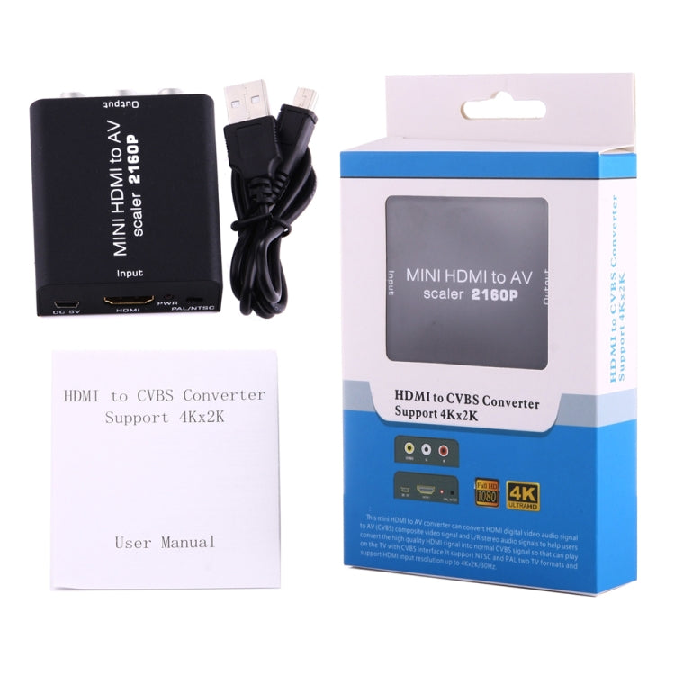 Mini HDMI to AV / CVBS Composite Video Signal Converter, Mini HDMI to AV / CVBS