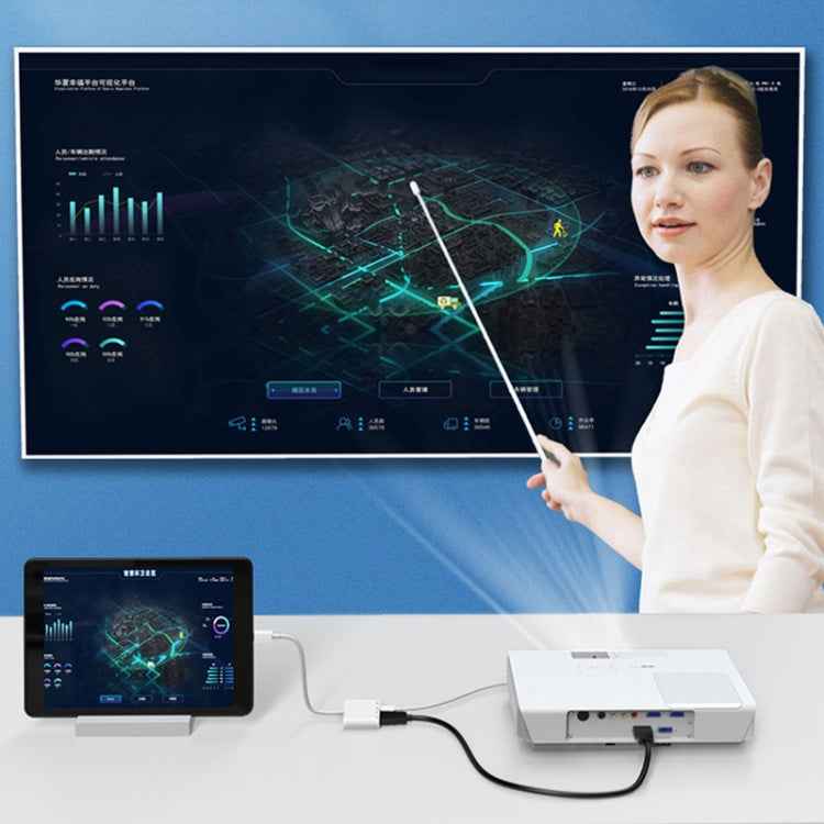 NK-103C 4 In 1 8 Pin to HDMI Multi-function Mobile Phone Converter Adapter